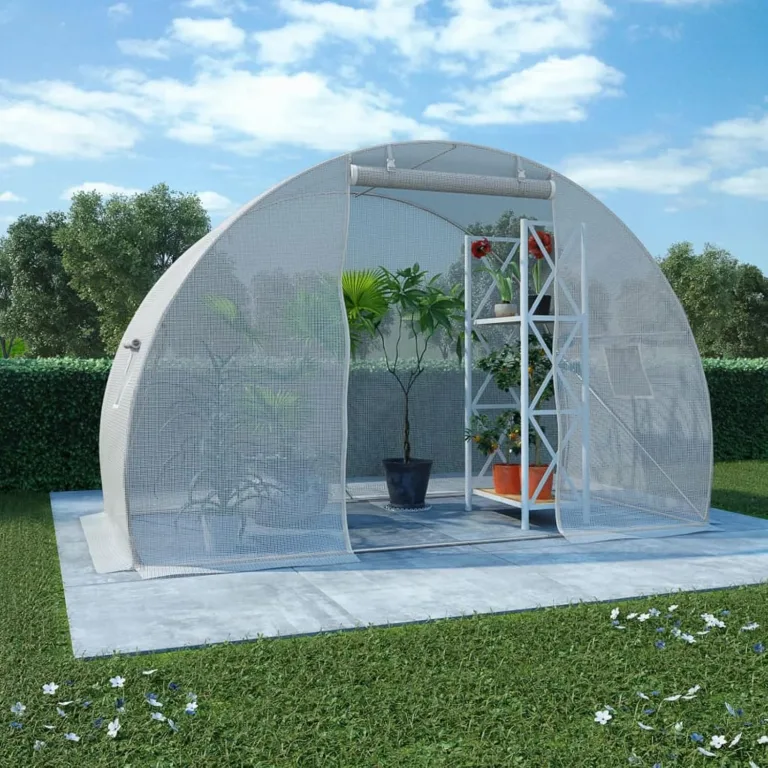 Yumeng Gewächshaus, Wintergarten Bausatz, Tomatenhaus, Treibhaus, Garten, Greenhouse, Gartengewächshäuser, Anlehngewächshaus, 4,5 m² 300×150×200 cm – Bild 1