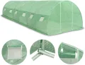 Yumeng Gewächshaus, Wintergarten Bausatz, Tomatenhaus, Treibhaus, Garten, Greenhouse, Gartengewächshäuser, Anlehngewächshaus, 27 m² 900×300×200 cm - Thumbnail 2