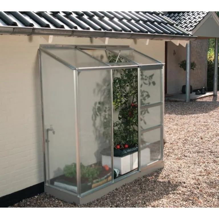 Gewächshaus Vitavia Ida 1300 aus eloxiertem Aluminium und Polycarbonat 4 mm, 69 x 193 H 182 cm Made in Germany – Bild 3
