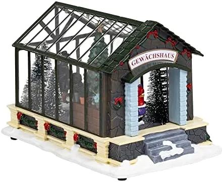 Haushalt International LED Weihnachts Gewächshaus Weihnachtslandschaft Dekoleuchte – Bild 3