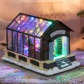 Haushalt International LED Weihnachts Gewächshaus Weihnachtslandschaft Dekoleuchte - Thumbnail 2
