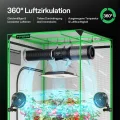 VIVOSUN AeroLight A150SE, LED Grow Lampe 150W mit Integriertem Zirkulationsventilator, Pflanzenlampe Kompatibel mit App, Verwendbar mit GrowHub Controller E42A/E25 für 120x60cm, 90x90cm Growzelt - Thumbnail 8