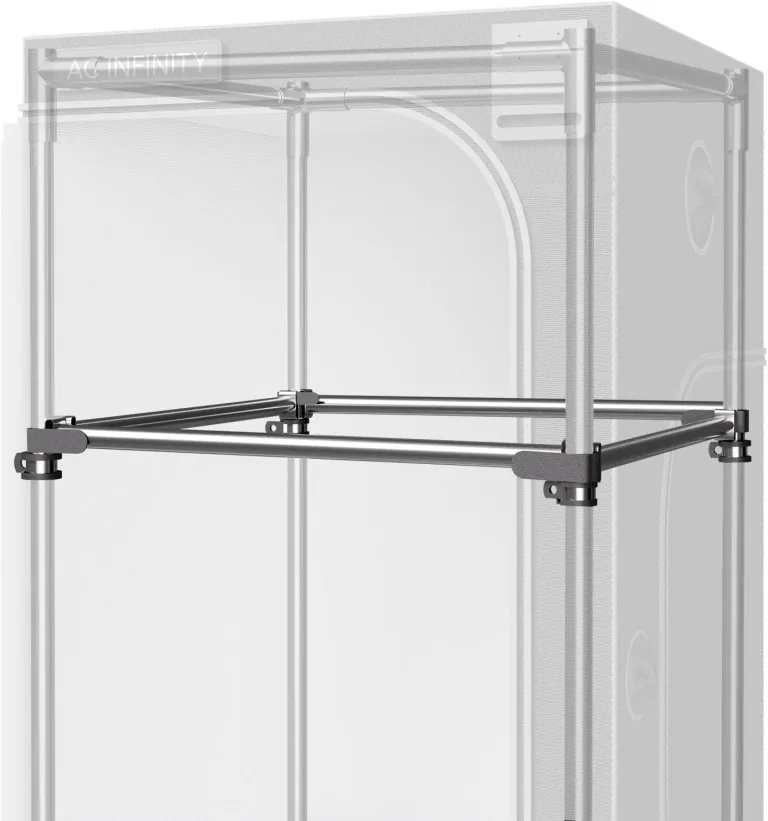 AC Infinity Schwerlast-Grow-Zelt-Montagestangen 60x60 cm, High Airflow CFM Kit Verhindert Einziehen der Wände, Trellis- und Zusatzbeleuchtungs-Montage für alle 60x60 cm Indoor-Grow-Zelte – Bild 7