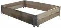 Siena Garden Hochbeet stapelbar 80 x 60 x 19,5 cm, Natur verzinkte Scharniere - Thumbnail 2
