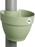 elho Vibia Campana Fallrohrpflanzgefäss 40 - Blumentopf für Regenrohr - vertikaler Garten - 100% recyceltem Plastik - Ø 21.6 x H 16.3 cm - Grün/Pistazien Grün - Thumbnail 2
