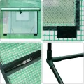 WOLTU Foliengewächshaus 130 g/m², PE halbtransparente Tomatengewächshaus, Plane wasserdicht wetterfest Mehrzwecktreibhaus Pflanzenhaus, Garten, Terrasse, Hinterhof, 200x77x146/169 cm, Grün - Thumbnail 8