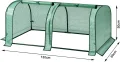 WOLTU Foliengewächshaus, Gewächshaus wasserdicht, Tomatengewächshaus wetterfest, PE Gitterfolie, Mehrzwecktreibhaus Pflanzenhaus für Garten Balkon, 130 x 60 x 50 cm, Grün - Thumbnail 6