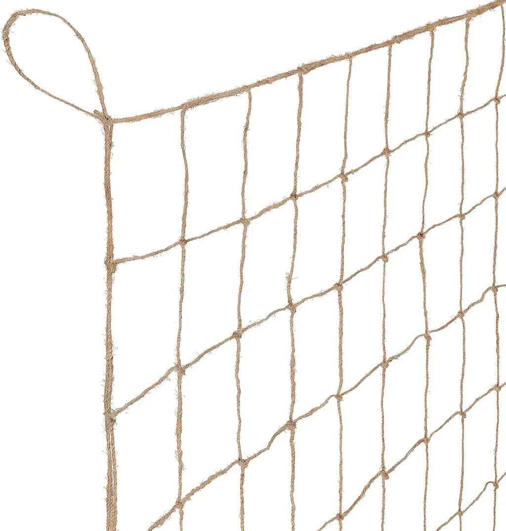GardenGloss Jute Ranknetz Nachhaltig 100% Biologisch Abbaubar - Mit grosser Maschenweite für Gurken, Tomaten und Anderen Gemüsepflanzen - Rankhilfen für Kletterpflanzen