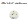PATIKIL 1.1 Zoll Mini Indoor Outdoor Thermometer Runde Temperatur Monitor Celsius/Fahrenheit Gauge Keine Batterie für Gewächshaus Tisch Raum Silberton - Thumbnail 4
