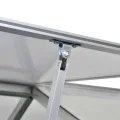 242x250x195 cm Verstärktes Gewächshaus Aluminium 6,05 m² GewäChshaus Klein Frostschutz Pflanzen Winterschutz FrostwäChter GewäChshaus Winterfest GeräTehaus Tomatenhaus Rinnensystem&Lüftung - Thumbnail 5