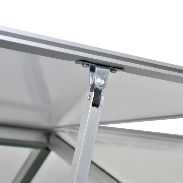 GewäChshaus Klein 302x250x195 cm Verstärktes Gewächshaus Frostschutz Pflanzen Winterschutz FrostwäChter GewäChshaus Winterfest GeräTehaus Tomatenhaus Rinnensystem&Lüftung Aluminium 7,55 m² – Bild 5