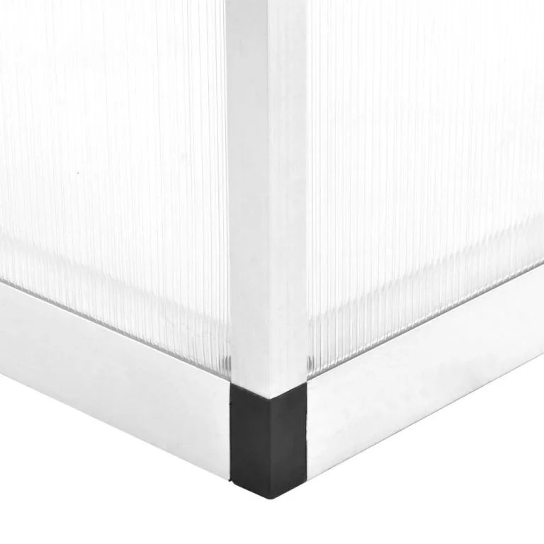 Gewächshaus Aluminium 362x190x195 cm 13,41 m³ GewäChshaus Klein Frostschutz Pflanzen Winterschutz FrostwäChter GewäChshaus Winterfest GeräTehaus Tomatenhaus Nicht Fundamentrahmen – Bild 7