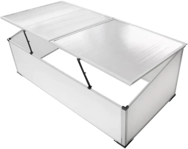 110x41x55 cm GewäChshaus Klein Frühbeet ohne Boden mit 2 Deckeln Frostschutz Pflanzen Winterschutz FrostwäChter GewäChshaus Tomaten GewäChshaus Winterfest GeräTehaus Balkone,Terrassen – Bild 1