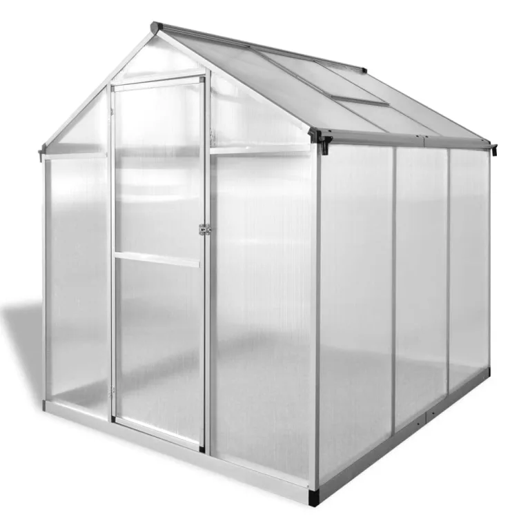 3,46 m² Gewächshaus Verstärktes Aluminium 190x182x195 cm Frostschutz Pflanzen Winterschutz GewäChshaus Klein FrostwäChter GewäChshaus Winterfest GeräTehaus Tomatenhaus Nicht Fundament – Bild 2