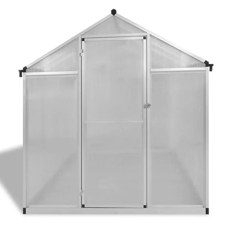 242x190x195 cm Verstärktes Gewächshaus Aluminium 4,6 m² GewäChshaus Klein Frostschutz Pflanzen Winterschutz FrostwäChter GewäChshaus Winterfest GeräTehaus Tomatenhaus Rinnensystem&Lüftung – Bild 3