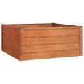 vidaXL Hochbeet, Hochbeet für Garten Balkon Terrasse, Kräuterhochbeet zum Selber Bauen, Gemüsebeet Pflanzkübel aus Metall, Grau Cortenstahl - Thumbnail 9
