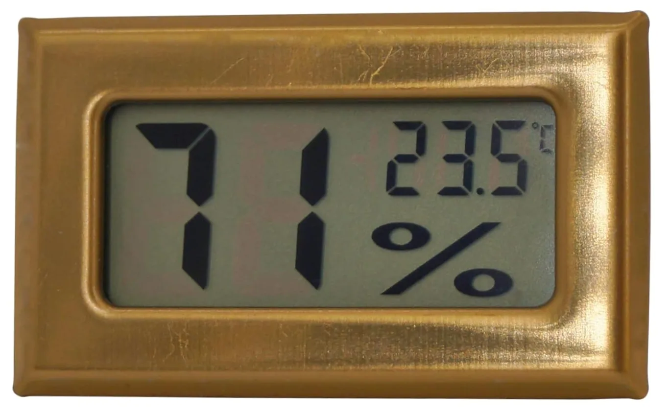 GERMANUS Digital Hygrometer 490, gold - Bild 1