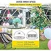 Gewächshaus Gartenkuppel Iglu, 3,6 x 2,2 m, PVC-Kuppelzelt, witterfest, Blasenzelt mit 2 x 10 m Lichterketten, transparente Hülsenabdeckung, Geodätsystem – Bild 3