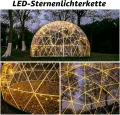 Gewächshaus Gartenkuppel Iglu, 3,6 x 2,2 m, PVC-Kuppelzelt, witterfest, Blasenzelt mit 2 x 10 m Lichterketten, transparente Hülsenabdeckung, Geodätsystem - Thumbnail 4