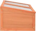 ZEYUAN Gewächshaus, Wintergarten Bausatz, Tomatenhaus, Treibhaus, Garten, Greenhouse, Gartengewächshäuser, Anlehngewächshaus, Holz 100x50x34 cm - Thumbnail 5