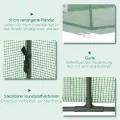 Outsunny Foliengewächshaus Mini Tunnelgewächshaus mit Mesh Fenster, UV-beständige Frühbeet für Garten zur Aufzucht, PE Folie, Grün, 200 x 80 x 45 cm - Thumbnail 5
