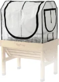 VegTrug® Gewächshausaufsatz Classic - Hochbeet Abdeckung mit Micro-Net-Funktion & PE-Folie - Frühbeet Aufsatz für Pflanzkasten - 99,5x72x90 cm - Thumbnail 5