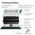 VIVOSUN Anzuchtset mit 40-Zellen-Starter-Tablett, LED-Pflanzenlicht und 25×52cm Heizmatte, Mini-Gewächshaus mit 9cm hoher Haube, Verstellbarer Belüftung und Abflusslöchern für Sämlinge - Thumbnail 6