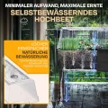 Ondis24 Garten Hochbeet Blumenkübel Victoria für Balkon, Pflanzkasten mit Gewächshaus, Volumen 50 L, Wasserspeicher, Tröpfchenbewässerung, abnehmbare Füße, Outdoor geeignet (Anthrazit) - Thumbnail 3