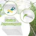14 Stück Polycarbonat Hohlkammerstegplatten UV-beständigem Doppelstegplatte Gewächshausplatten 605x1210x4mm 10,25 m² Stegplatte Hohlkammerplatten für Gewächshaus mit 50x Klammern & 50x Z-Clips - Thumbnail 7