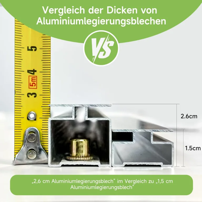 Gewächshaus Aluminium für den Garten |Mit 8 cm dickeres Fundament| 361*238*210 cm | Vielseitig nutzbar als Treibhaus Gartenhaus Winterfest Aufzucht Tomatenhaus Frühbeet und Pflanzenhaus Grau – Bild 8