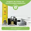 Gewächshaus Aluminium für den Garten |Mit 8 cm dickeres Fundament| 361*238*210 cm | Vielseitig nutzbar als Treibhaus Gartenhaus Winterfest Aufzucht Tomatenhaus Frühbeet und Pflanzenhaus Grau - Thumbnail 8