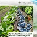 TTL Garden Folientunnel Set Flex XL 32 mit PE Folie 10 x 2,5 m - 10 x Fiberglas Bögen & PE Anzuchtfolie 10x2,5m breit, Rund Bogen Abdeckung Frühbeet Hochbeet Gemüsebeet stabil langlebig & rostfrei - Thumbnail 8