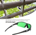 Asixxsix Grow Room Gläser, Tragbare Indoor Hydroponics LED Grow Light Gläser, UVA UVB Blocking Grow Room Sicherheit Schutzbrille mit Aufbewahrungsbox für Grow Room Plant House Gewächshaus (Grün) - Thumbnail 4
