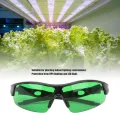 Asixxsix Grow Room Gläser, Tragbare Indoor Hydroponics LED Grow Light Gläser, UVA UVB Blocking Grow Room Sicherheit Schutzbrille mit Aufbewahrungsbox für Grow Room Plant House Gewächshaus (Grün) - Thumbnail 5