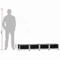 vidaXL Hochbeet, Hochbeet für Garten Balkon Terrasse, Gemüsebeet Pflanzkasten zum Selber Bauen, Blumenbeet Blumenkasten Rattan-Optik, Polypropylen - Thumbnail 3