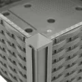 vidaXL Hochbeet, Hochbeet für Garten Balkon Terrasse, Gemüsebeet Pflanzkasten zum Selber Bauen, Blumenbeet Blumenkasten Rattan-Optik, Polypropylen - Thumbnail 4