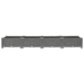 vidaXL Hochbeet, Hochbeet für Garten Balkon Terrasse, Gemüsebeet Pflanzkasten zum Selber Bauen, Blumenbeet Blumenkasten Rattan-Optik, Polypropylen - Thumbnail 5