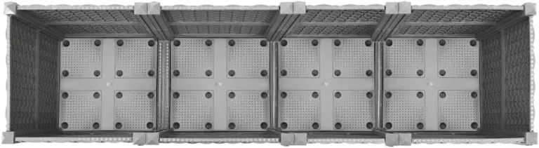vidaXL Hochbeet, Kräuterbeet Gemüsebeet zum Selber Bauen, Blumenkasten im Rattan-Look, Pflanzkasten für Garten Terrasse Balkon, Polypropylen – Bild 8