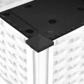 vidaXL Hochbeet, Hochbeet für Garten Balkon Terrasse, Gemüsebeet Pflanzkasten zum Selber Bauen, Blumenbeet Blumenkasten Rattan-Optik, Polypropylen - Thumbnail 4
