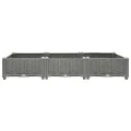 vidaXL Hochbeet, Hochbeet für Garten Balkon Terrasse, Gemüsebeet Pflanzkasten zum Selber Bauen, Blumenbeet Blumenkasten Rattan-Optik, Polypropylen - Thumbnail 5