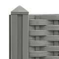 vidaXL Hochbeet, Hochbeet für Garten Balkon Terrasse, Gemüsebeet Pflanzkasten zum Selber Bauen, Blumenbeet Blumenkasten Rattan-Optik, Polypropylen - Thumbnail 3