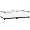 vidaXL Hochbeet, Hochbeet für Garten Balkon Terrasse, Gemüsebeet Pflanzkasten zum Selber Bauen, Blumenbeet Blumenkasten Rattan-Optik, Polypropylen - Thumbnail 1