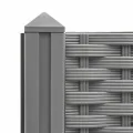 vidaXL Hochbeet, Hochbeet für Garten Balkon Terrasse, Gemüsebeet Pflanzkasten zum Selber Bauen, Blumenbeet Blumenkasten Rattan-Optik, Polypropylen - Thumbnail 4