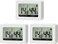 Hygrometer Thermometer Digitales Mini Innen Temperatur Luftfeuchtigkeit Messgerät mit Komfortstufen Indikator und Halterung für Büro Wohnzimmer Gewächshaus 6 Stücke - Thumbnail 8