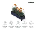 Upyard Holz Hochbeet für Garten, Terrasse und Balkon - Blumenkasten mit Innenvlies und wasserdichter Kunststoffeinlage - Pflanzkasten für Innen- und Außenbereich, 118x36x32, Schwarz - Thumbnail 5