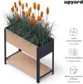 Upyard Holz Hochbeet für Garten, Terrasse und Balkon - Blumenkasten mit Innenvlies und wasserdichter Kunststoffeinlage - Pflanzkasten für Innen- und Außenbereich, 78x36x72, Braun - Thumbnail 4
