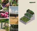 Upyard Stepped Bed - modernes Hochbeet aus Palettenrahmen - modulares, mehrstufiges Hochbeet aus Naturholz für Garten und Terrasse, 120x80x58,5, Grau - Thumbnail 7