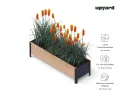 Upyard Holz Hochbeet für Garten, Terrasse und Balkon - Blumenkasten mit Innenvlies und wasserdichter Kunststoffeinlage - Pflanzkasten für Innen- und Außenbereich, 118x36x32, Braun - Thumbnail 4