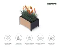 Upyard Holz Hochbeet für Garten, Terrasse und Balkon - Blumenkasten mit Innenvlies und wasserdichter Kunststoffeinlage - Pflanzkasten für Innen- und Außenbereich, 78x52x48, Braun - Thumbnail 4