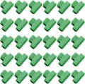 SagaSave 30 Stück Gewächshaus-Klemmen, 19 mm, Garten-Hoop-Clips, Pflanzenclips, Filmreihenabdeckung, Netz-Tunnel-Clips, Rahmen, Schattierung, Netzstab-Clip in Grün - Thumbnail 4